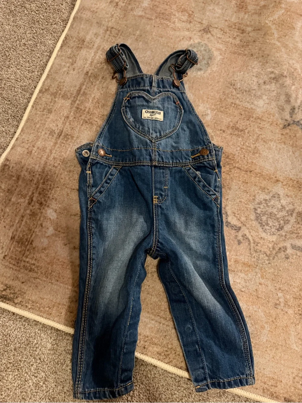 OshKosh B'gosh Classic Dark Blue Denim Overalls